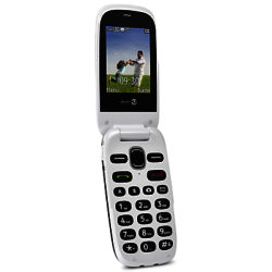Doro PhoneEasy 632 Flip Phone, 3G, SIM Free, Black